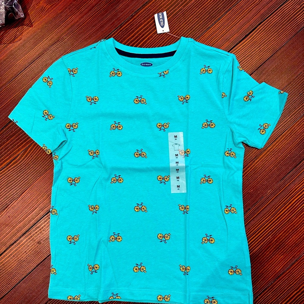 NWT Old Navy Turquoise T shirt, size M 8